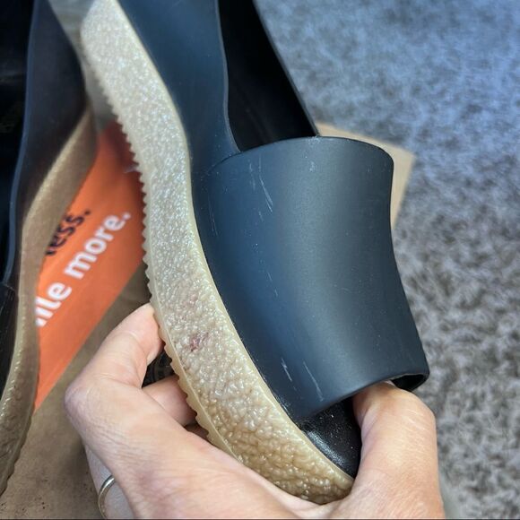 Melissa Puzzle Platform Peep-toe Shoe in Black - Picture 5 of 7